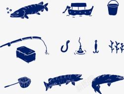 水生梭鱼捕食动物高清图片