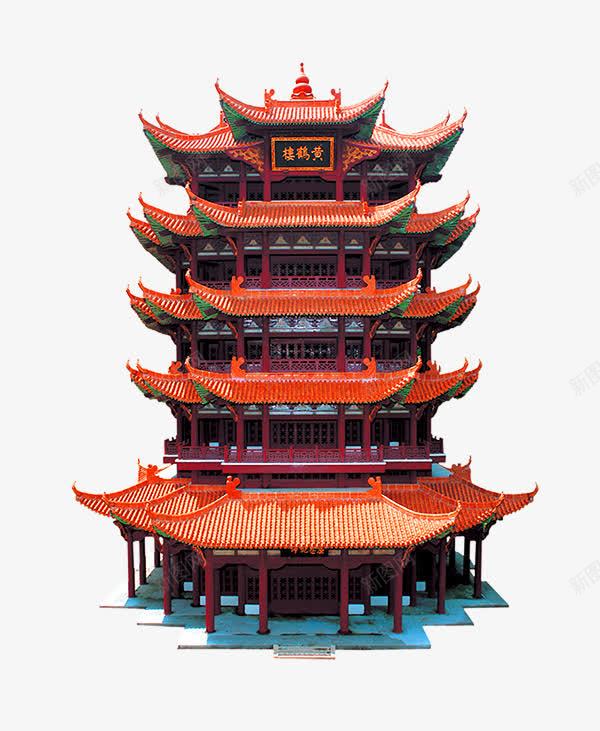 橙色中国风建筑装饰图案png免抠素材_新图网 https://ixintu.com 中国风 免抠PNG 建筑 橙色 装饰图案