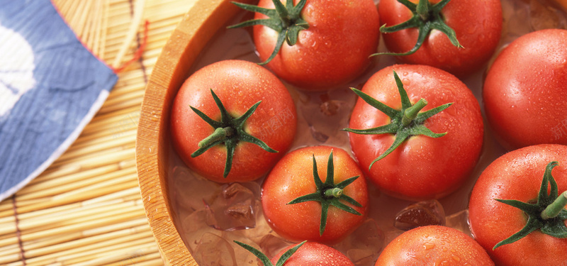 美食西红柿圣女果水果背景背景