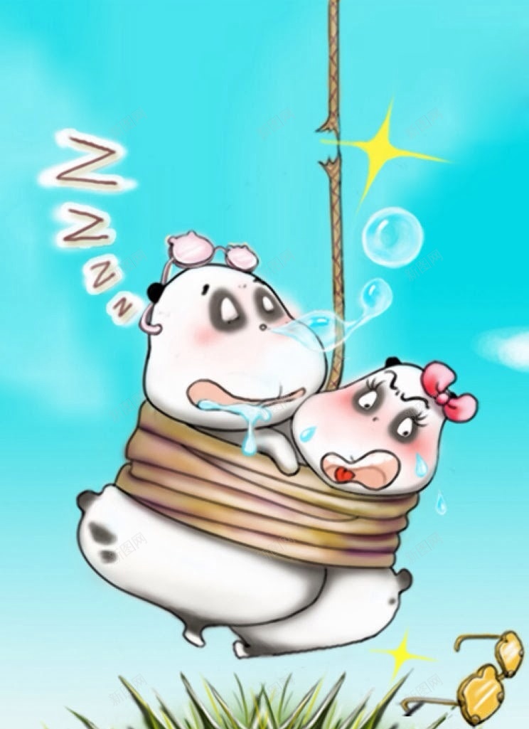 卡通背景图jpg设计背景_新图网 https://ixintu.com 仙人球 卡通 可爱 手绘 活泼 童趣 萌萌哒 蓝色 调皮
