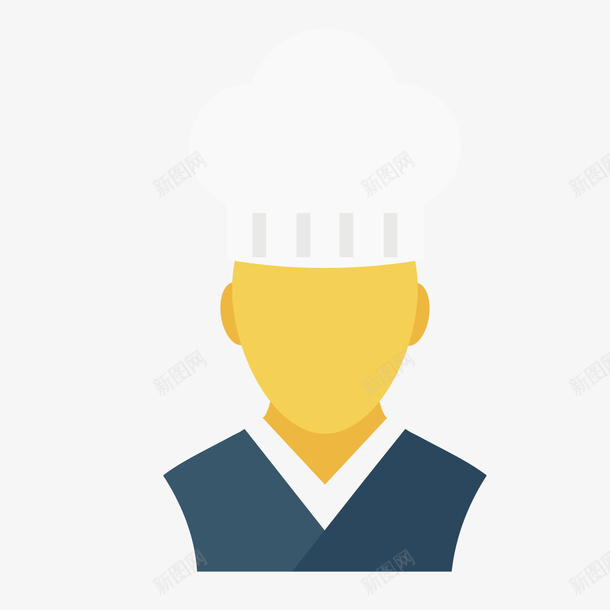 厨师图标矢量图ai_新图网 https://ixintu.com 厨师 图标 头像 工作 帽子 彩色 饭店 矢量图