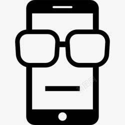 带着手机环游世界带着眼镜的手机图标高清图片