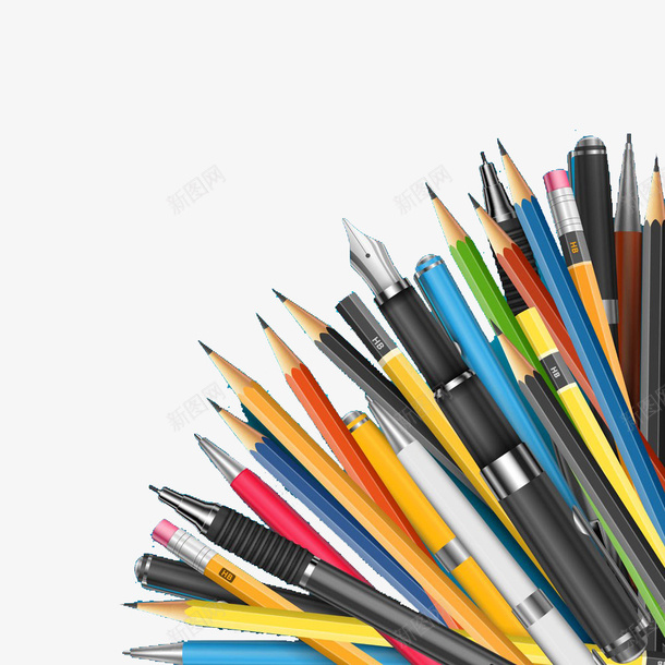 铅笔笔画笔学习用品png免抠素材_新图网 https://ixintu.com 学习用品 画笔 笔 铅笔