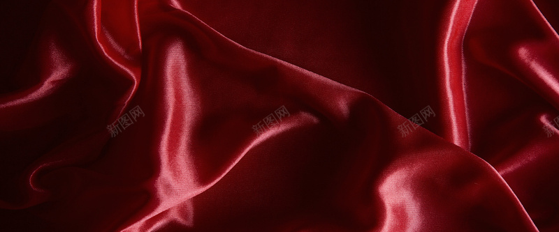 红色丝绸背景jpg设计背景_新图网 https://ixintu.com 丝绸 光泽 布料 红色 绸缎 海报banner 质感 纹理