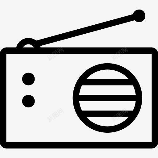 广播ios7Lineicons图标png_新图网 https://ixintu.com radio 广播