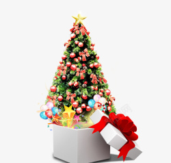 圣诞节礼物树素材