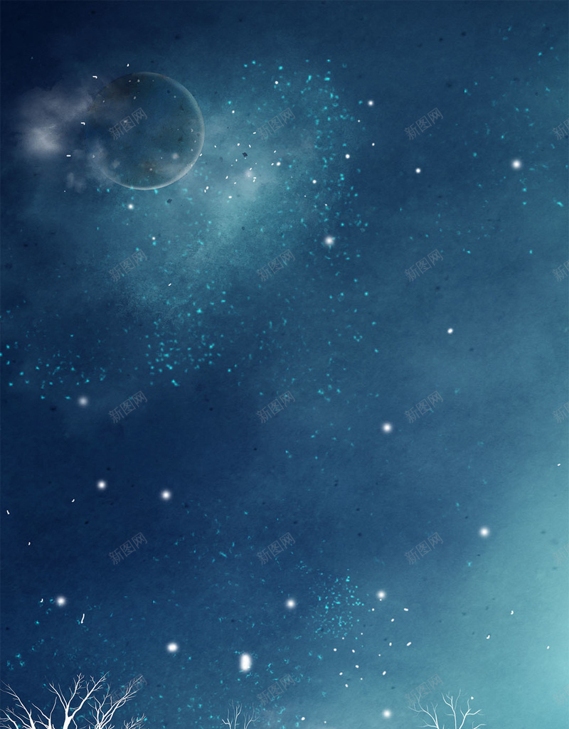 卡通夜晚天空冬季白雪h5背景背景图片免费下载 素材m Vbvbmwnqn 新图网