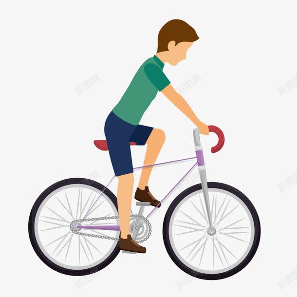 骑自行车的男生png免抠素材_新图网 https://ixintu.com 体育 健身 山地自行车 男性 运动