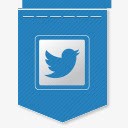 Twitter吊旗社交媒体标图标图标