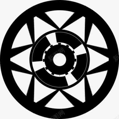 电机电动车电机图标图标