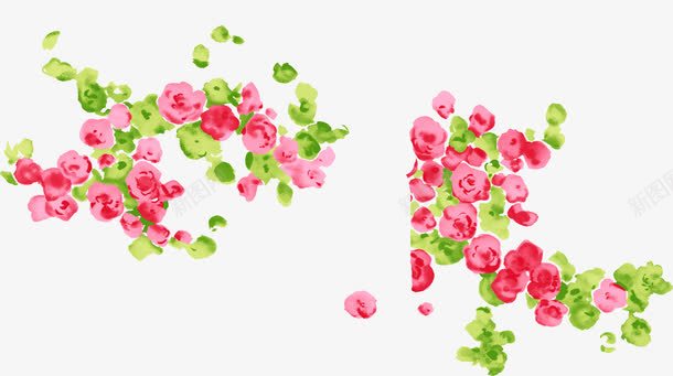 手绘粉色可爱花朵植物png免抠素材_新图网 https://ixintu.com 可爱 植物 粉色 花朵