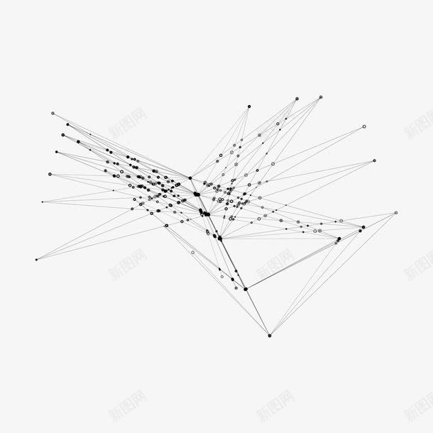 几何连接线条png免抠素材_新图网 https://ixintu.com 几何 发散 线条 连接 连接线条