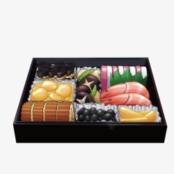 寿司盒饭盒饭卡通画高清图片