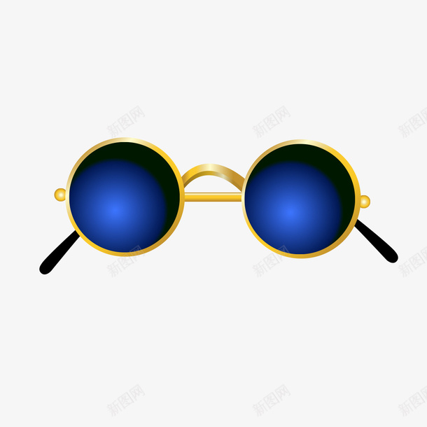 黑蓝眼镜png免抠素材_新图网 https://ixintu.com 眼镜素材 蓝色眼镜 黑色眼镜