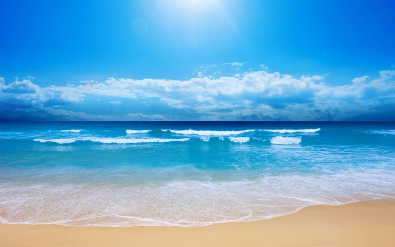 沙滩海平面jpg设计背景_新图网 https://ixintu.com 沙滩 海洋 蓝天 蓝色海洋