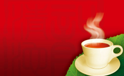 红色的茶具茶道茶具背景模板高清图片