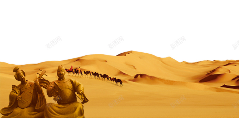 沙漠旅游H5素材背景psd设计背景_新图网 https://ixintu.com 黄色背景 图案 沙漠 纹理 荒漠 骆驼 雕塑 H5素材 荒凉 PSD背景