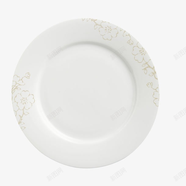 白色花纹餐盘png免抠素材_新图网 https://ixintu.com 白色餐盘 花纹餐盘 餐盘