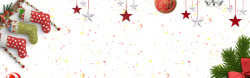 红绿圣诞节清新圣诞节banner海报背景高清图片