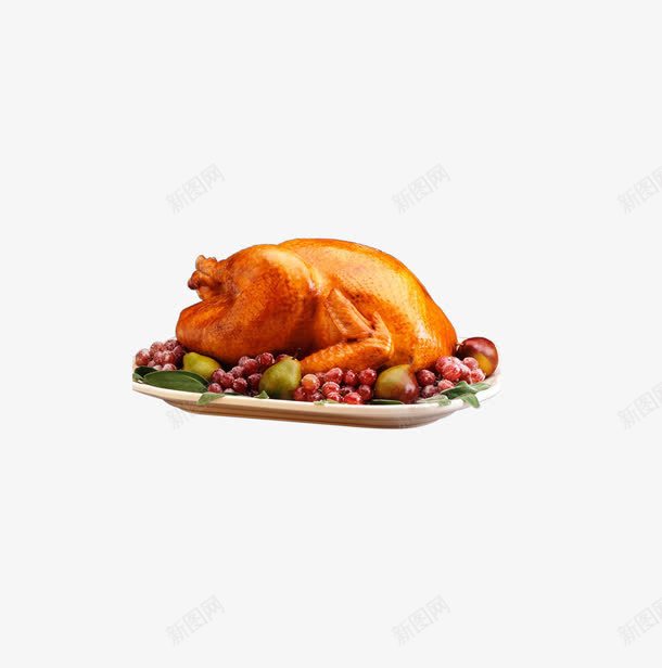 烤鸡png免抠素材_新图网 https://ixintu.com 烤整鸡 肉类 食材 食物