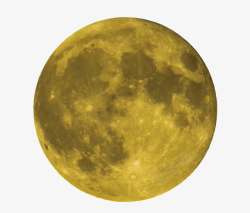 中秋金色的月亮真图素材