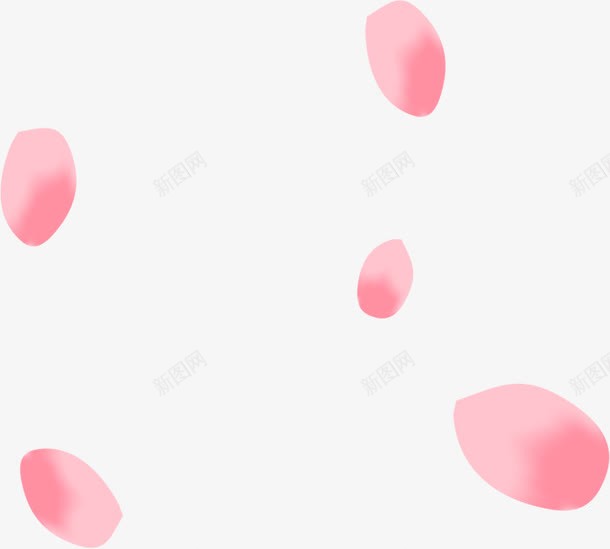 粉色创意花瓣装饰png免抠素材_新图网 https://ixintu.com 创意 粉色 花瓣 装饰
