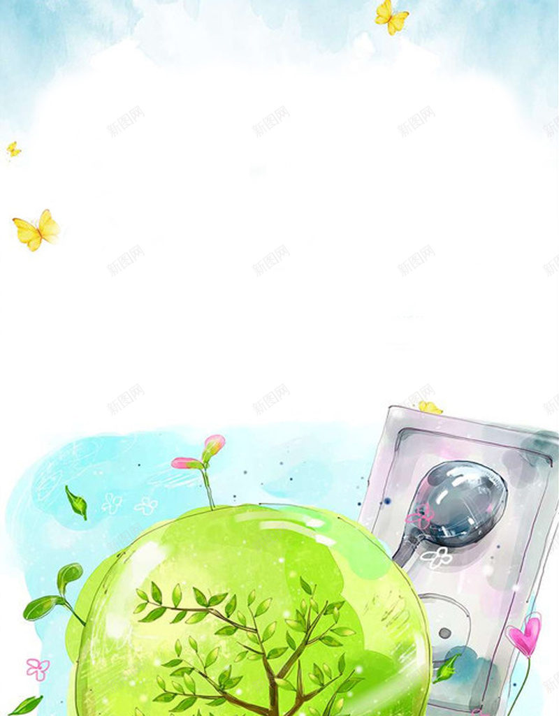 小清新节约用电公益广告手机端H5背景jpg设计背景_新图网 https://ixintu.com H5背景 公益广告 小清新 手机端 温馨提示 环保 用电 素材 绿色 节约 节约用电