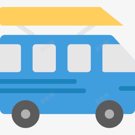 卡通汽车png免抠素材_新图网 https://ixintu.com 公交车 卡通汽车 客车 货车