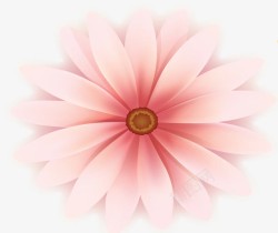 粉色卡通唯美可爱花朵装饰素材