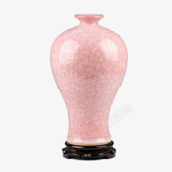 梅瓶冰片裂纹釉花瓶装饰梅瓶高清图片