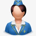 空姐女人图标素材