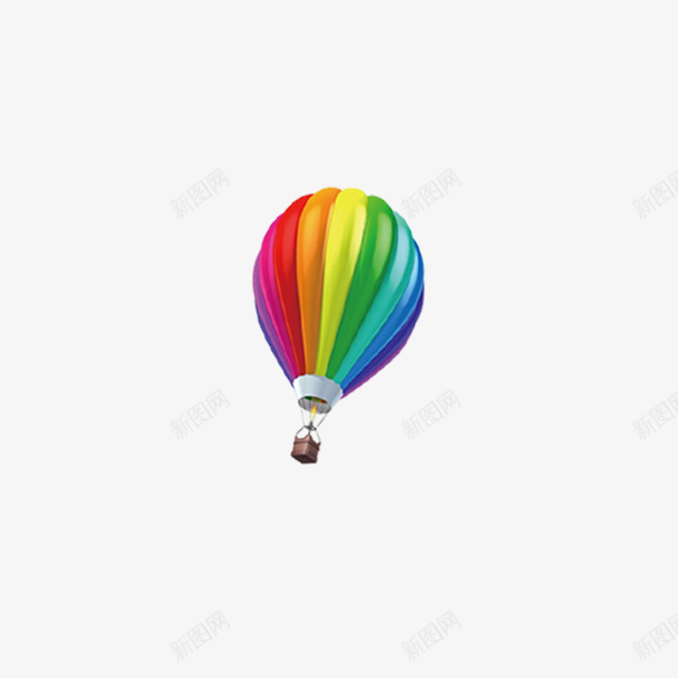 飞在空中的热气球png免抠素材_新图网 https://ixintu.com 彩色气球 彩色热气球 漂浮在空中的热气球 热气球