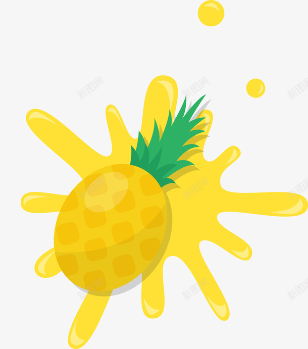 夏季水果橙色菠萝png免抠素材_新图网 https://ixintu.com 一个菠萝 凤梨 夏天水果 夏季水果 夏日水果 橙色菠萝