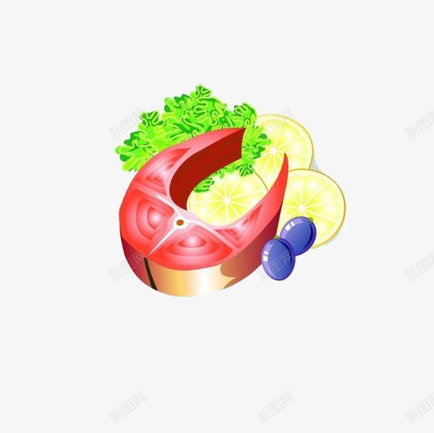新鲜的食材png免抠素材_新图网 https://ixintu.com 卡通 水果 舌尖上的诱惑 蔬菜 鱼