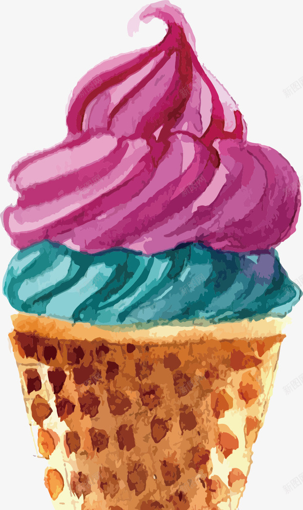 雪糕冰淇淋矢量图ai免抠素材_新图网 https://ixintu.com 冰淇淋 卡通手绘 装饰图案 雪糕 食品 食物 饮食 矢量图