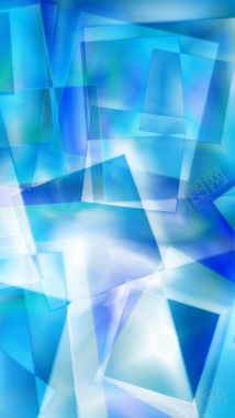 抽象冰块蓝色h5背景背景