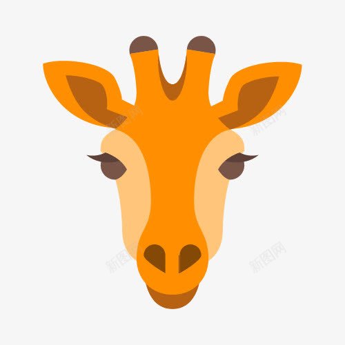 黄色的长颈鹿png免抠素材_新图网 https://ixintu.com 动物 卡通 长颈鹿