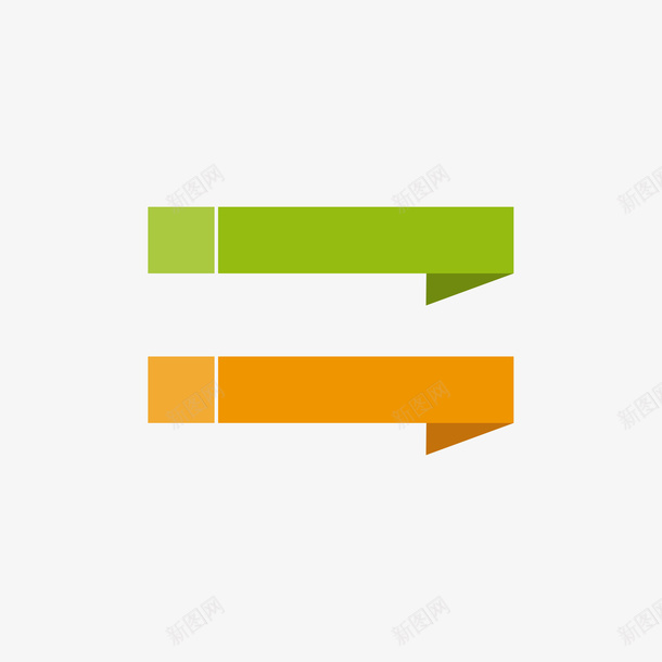 商务标题框彩色图标png_新图网 https://ixintu.com 商务 彩色 标题框 橙色