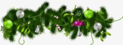 绿色植物圣诞装饰素材