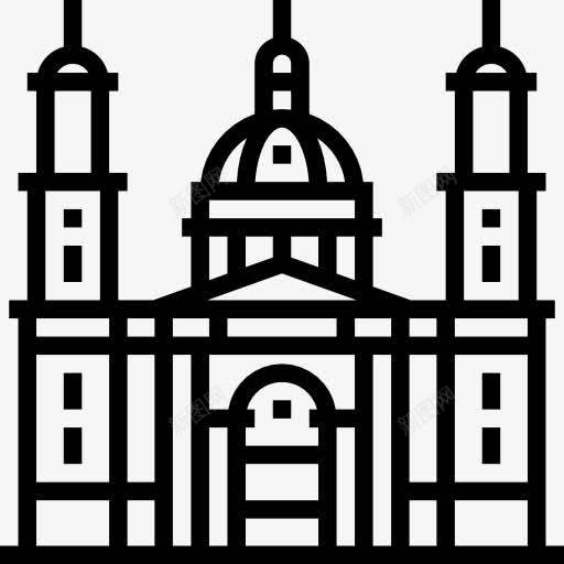 圣史蒂芬大教堂图标png_新图网 https://ixintu.com 古迹 圣史蒂芬教堂 地标 天主教 建筑