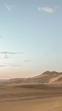 西北沙漠大气科幻H5背景背景