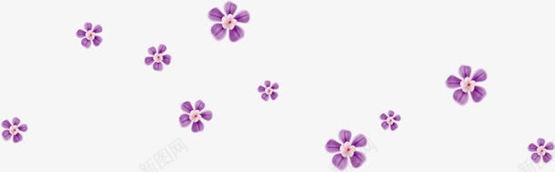 紫色小花背景png免抠素材_新图网 https://ixintu.com 小花 紫色 背景 装饰