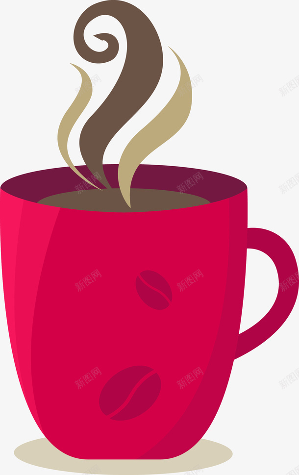 卡通咖啡矢量图eps免抠素材_新图网 https://ixintu.com 可爱 咖啡 咖啡杯 咖啡香气 手绘 豆 饮料 香气 矢量图