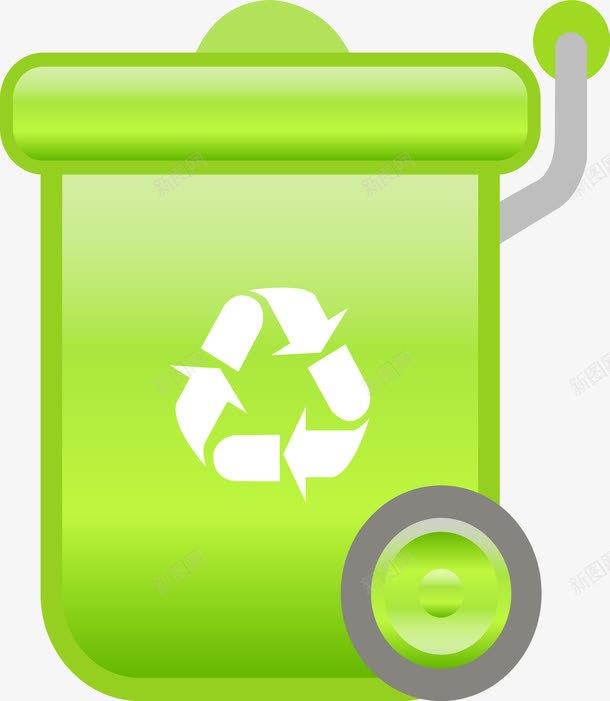 可回收垃圾桶png免抠素材_新图网 https://ixintu.com 可回收 垃圾桶