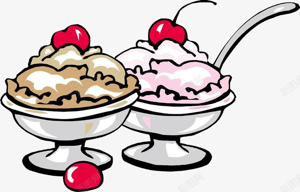 美味冰淇淋简笔画食物png免抠素材_新图网 https://ixintu.com 冰淇淋 图案 效果图案 简笔画 简笔画食物 美味 装饰 食物