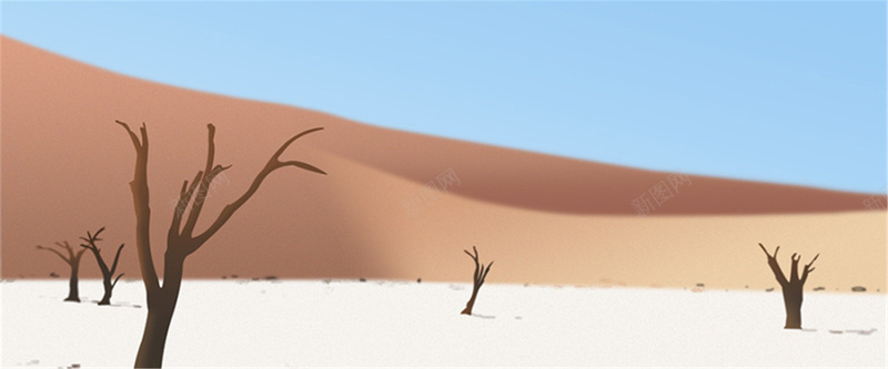 荒野沙漠背景jpg设计背景_新图网 https://ixintu.com 摄影 枯树 沙漠 海报banner 荒野 风景