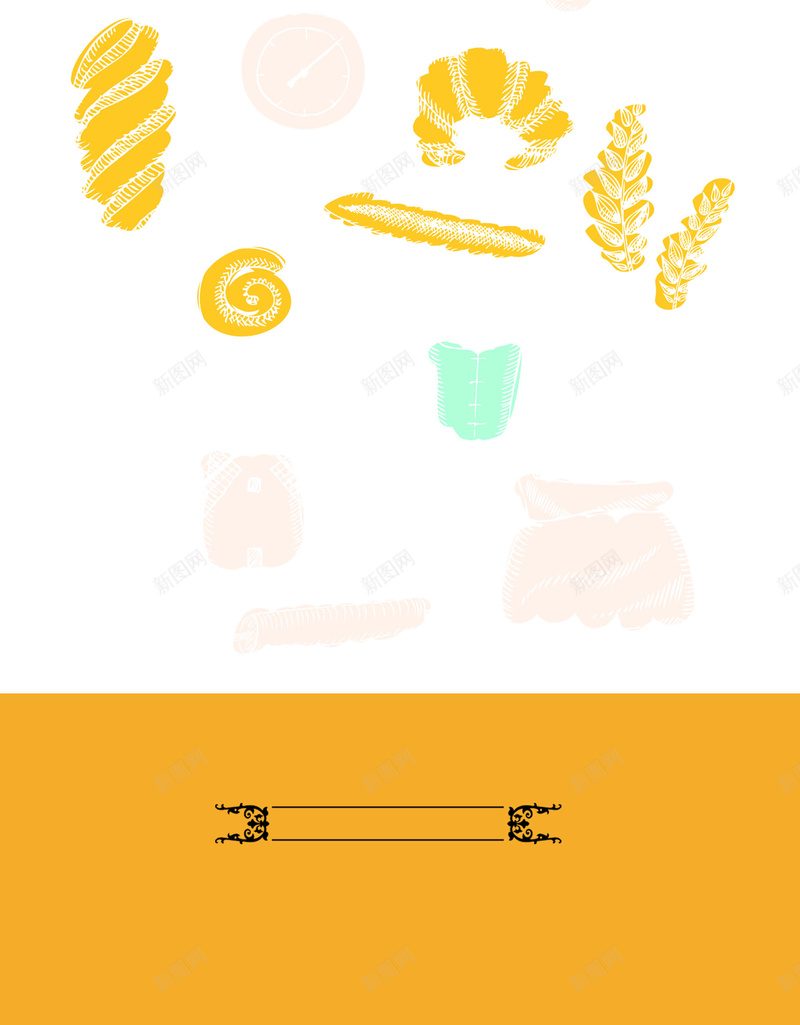 面包美食海报背景psd设计背景_新图网 https://ixintu.com 卡通 卡通素材 可爱 手绘 美食海报 背景素材 面包 面包素材 风车