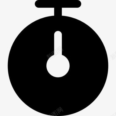 定时器的黑色工具符号图标图标