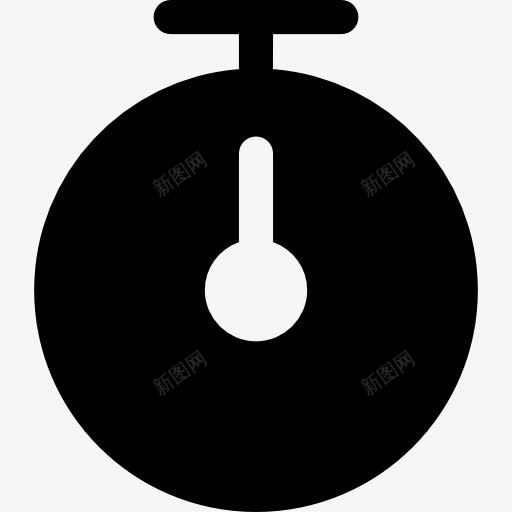 定时器的黑色工具符号图标png_新图网 https://ixintu.com 大杯固体 定时器 工具 工具和用具 控制 时间 黑色