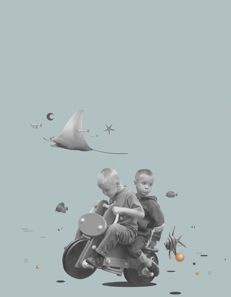 趣味骑摩托车儿童背景jpg设计背景_新图网 https://ixintu.com H5 儿童 摩托车 童趣 趣味